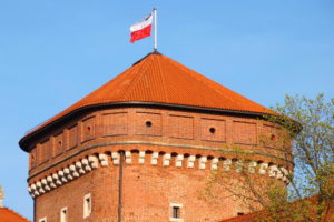 Башня с польским флагом